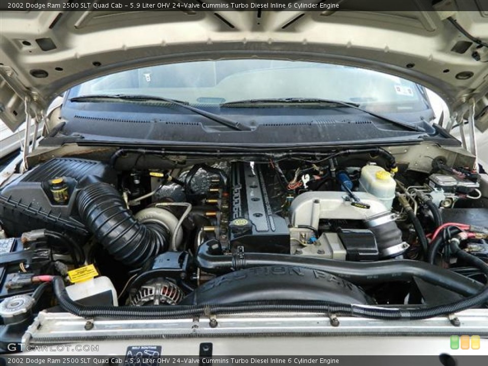 5.9 Liter OHV 24-Valve Cummins Turbo Diesel Inline 6 Cylinder Engine for the 2002 Dodge Ram 2500 #58693075