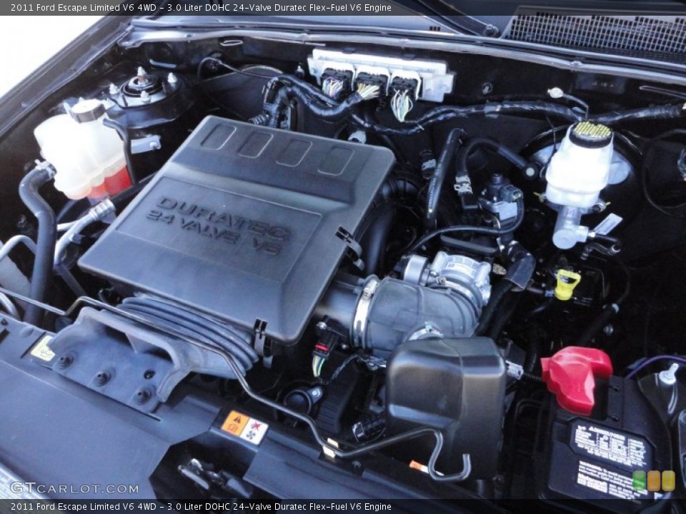 3.0 Liter DOHC 24-Valve Duratec Flex-Fuel V6 Engine for the 2011 Ford Escape #58715936