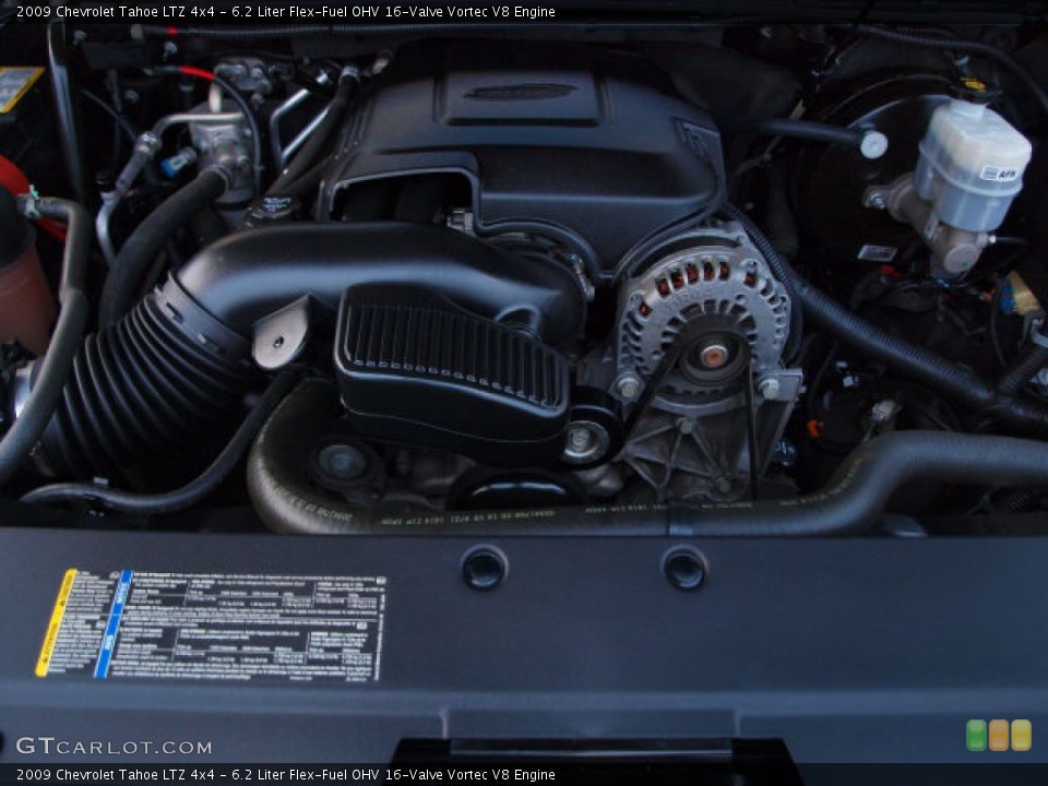 6.2 Liter Flex-Fuel OHV 16-Valve Vortec V8 2009 Chevrolet Tahoe Engine