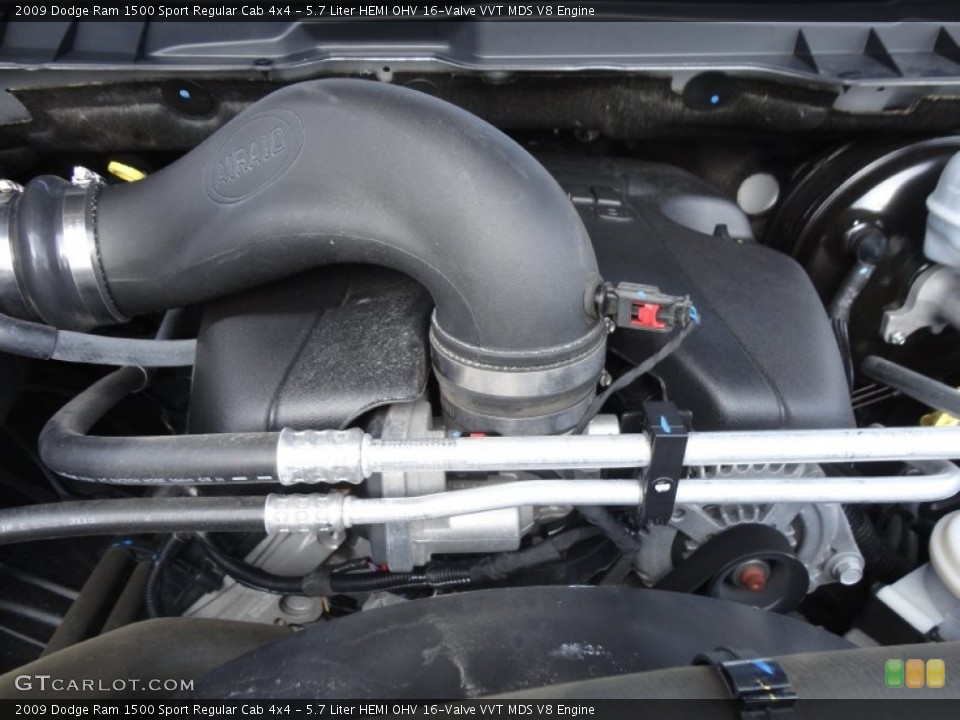 5.7 Liter HEMI OHV 16-Valve VVT MDS V8 Engine for the 2009 Dodge Ram 1500 #58755450
