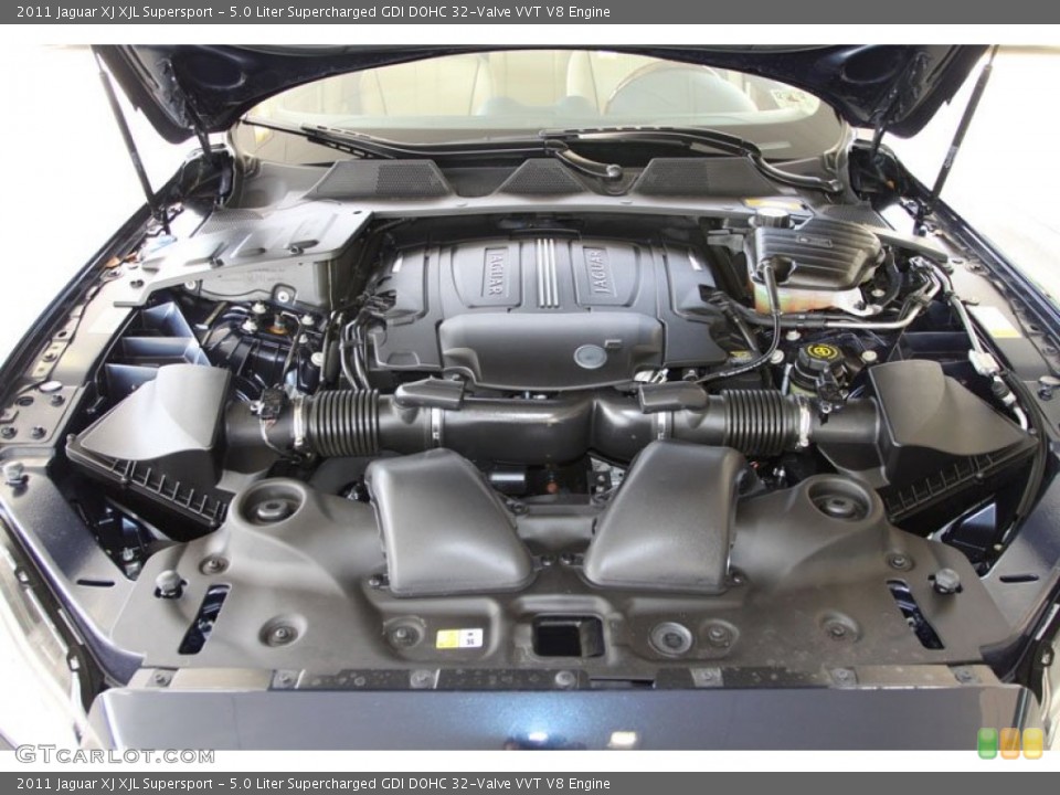 5.0 Liter Supercharged GDI DOHC 32-Valve VVT V8 Engine for the 2011 Jaguar XJ #58811484
