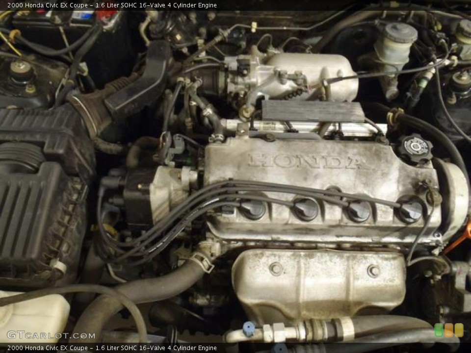 1.6 Liter SOHC 16-Valve 4 Cylinder Engine for the 2000 Honda Civic #58814481