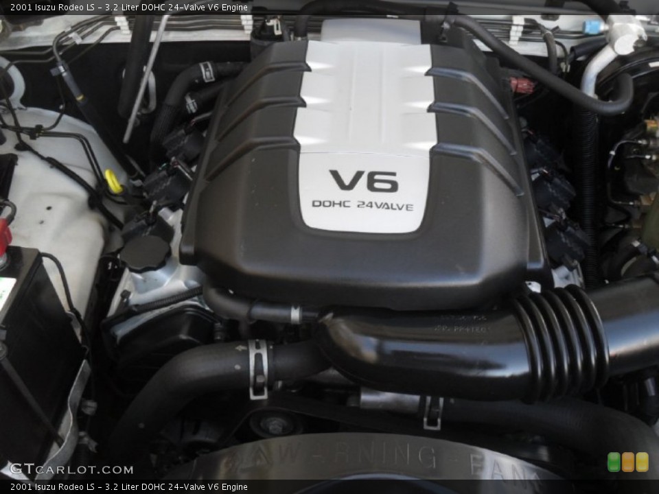 3.2 Liter DOHC 24-Valve V6 2001 Isuzu Rodeo Engine