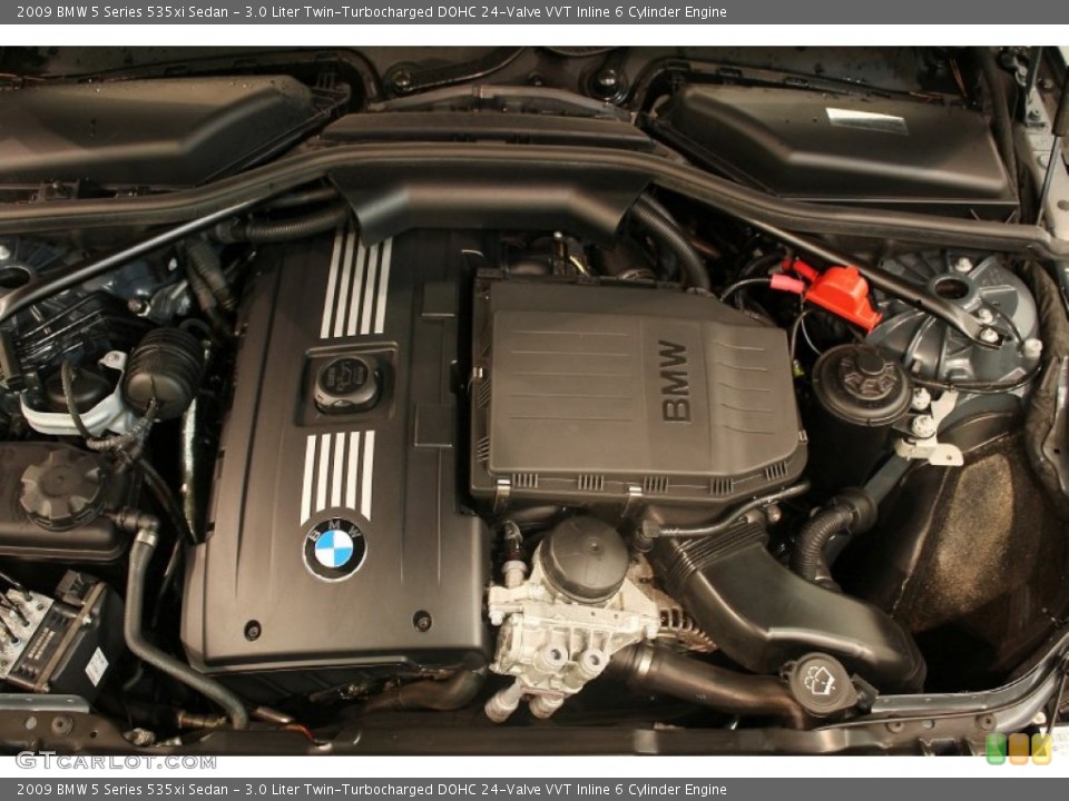 3.0 Liter Twin-Turbocharged DOHC 24-Valve VVT Inline 6 Cylinder Engine for the 2009 BMW 5 Series #58826170
