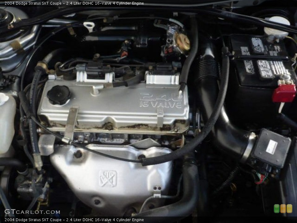 2.4 Liter DOHC 16-Valve 4 Cylinder 2004 Dodge Stratus Engine
