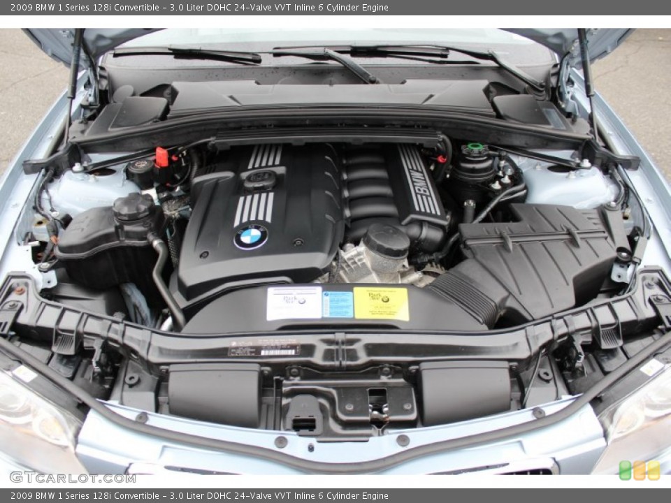 3.0 Liter DOHC 24-Valve VVT Inline 6 Cylinder 2009 BMW 1 Series Engine