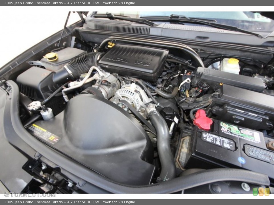 4.7 Liter SOHC 16V Powertech V8 2005 Jeep Grand Cherokee Engine