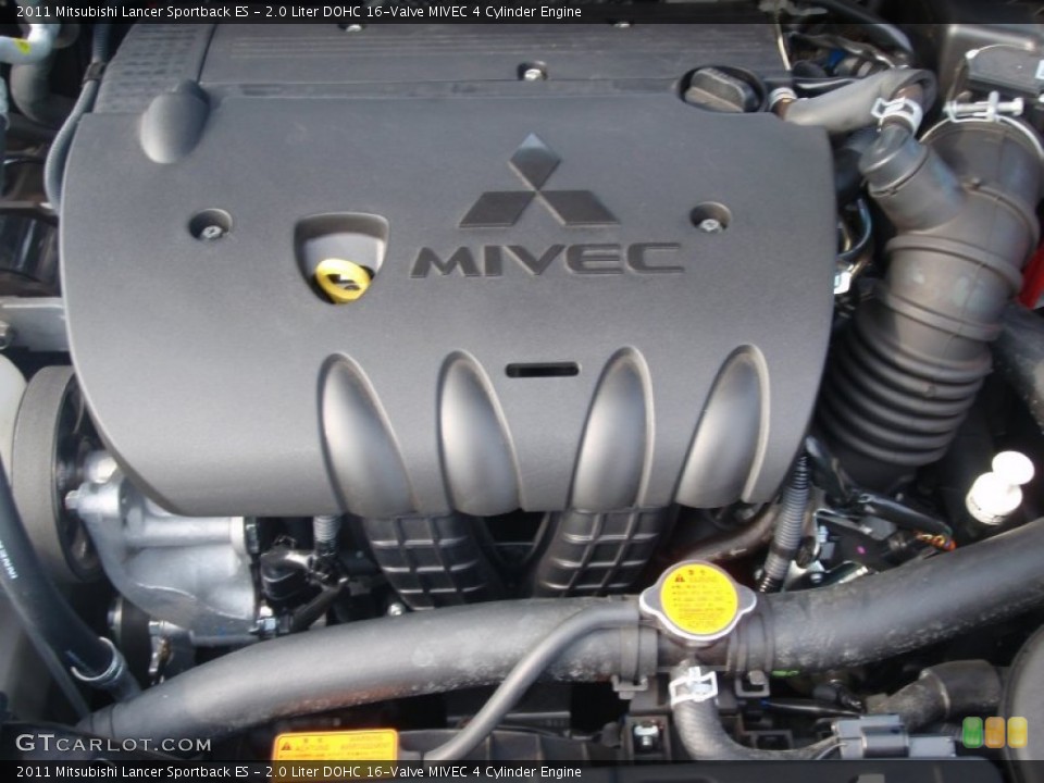 2.0 Liter DOHC 16-Valve MIVEC 4 Cylinder Engine for the 2011 Mitsubishi Lancer #58869700
