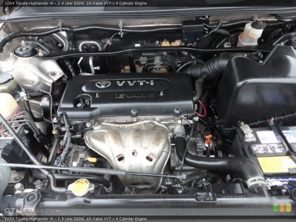 2.4 Liter DOHC 16-Valve VVT-i 4 Cylinder Engine for the 2004 Toyota Highlander #58901910