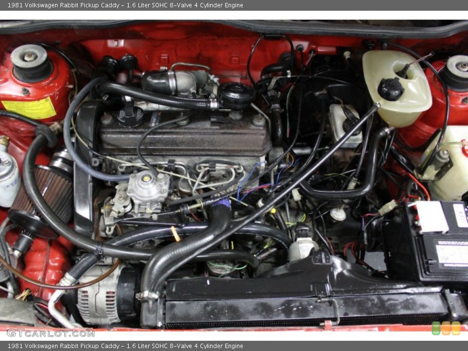 1.6 Liter SOHC 8-Valve 4 Cylinder Engine for the 1981 Volkswagen Rabbit Pickup #58922780
