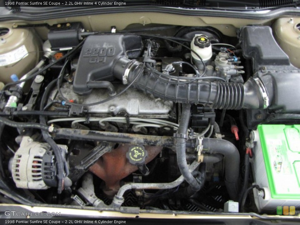 2.2L OHV Inline 4 Cylinder 1998 Pontiac Sunfire Engine