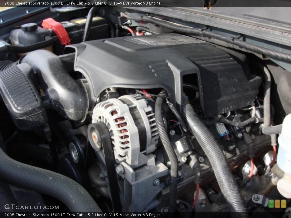 5.3 Liter OHV 16-Valve Vortec V8 Engine for the 2008 Chevrolet Silverado 1500 #58939017
