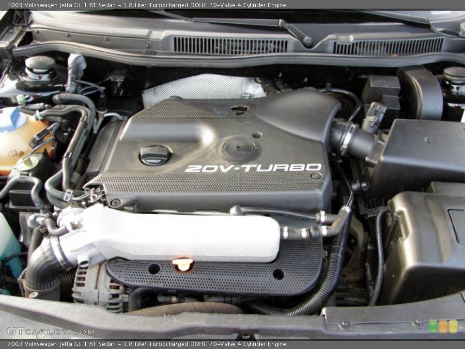 1.8 Liter Turbocharged DOHC 20-Valve 4 Cylinder 2003 Volkswagen Jetta Engine