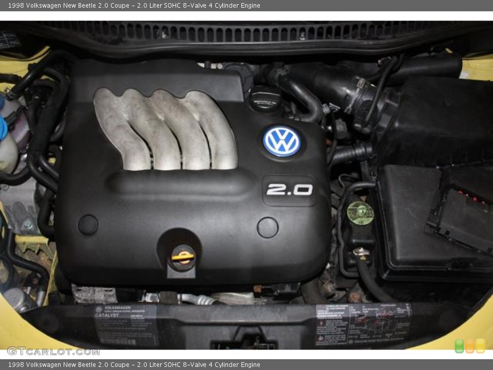 2.0 Liter SOHC 8-Valve 4 Cylinder 1998 Volkswagen New Beetle Engine