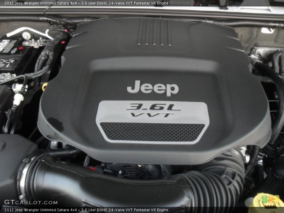 3.6 Liter DOHC 24-Valve VVT Pentastar V6 Engine for the 2012 Jeep Wrangler Unlimited #58965540