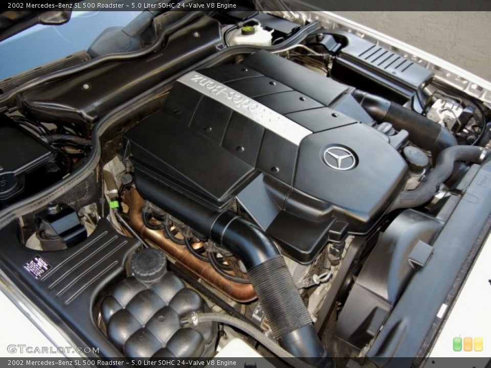 5.0 Liter SOHC 24-Valve V8 Engine for the 2002 Mercedes-Benz SL #58972969
