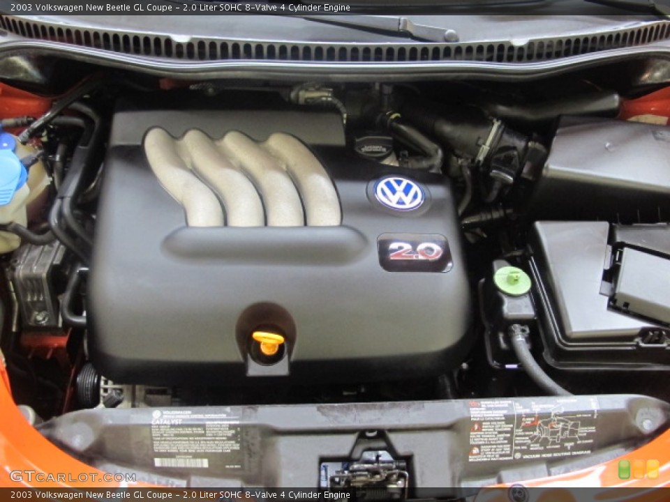 2.0 Liter SOHC 8-Valve 4 Cylinder Engine for the 2003 Volkswagen New Beetle #58985413