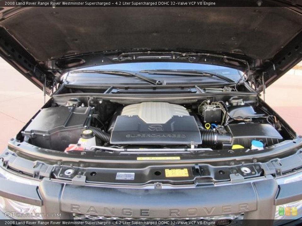 4.2 Liter Supercharged DOHC 32-Valve VCP V8 Engine for the 2008 Land Rover Range Rover #58997260