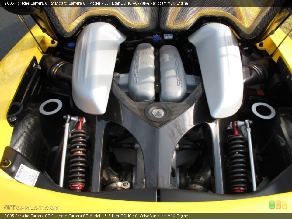 5.7 Liter DOHC 40-Valve Variocam V10 Engine for the 2005 Porsche Carrera GT #58997581