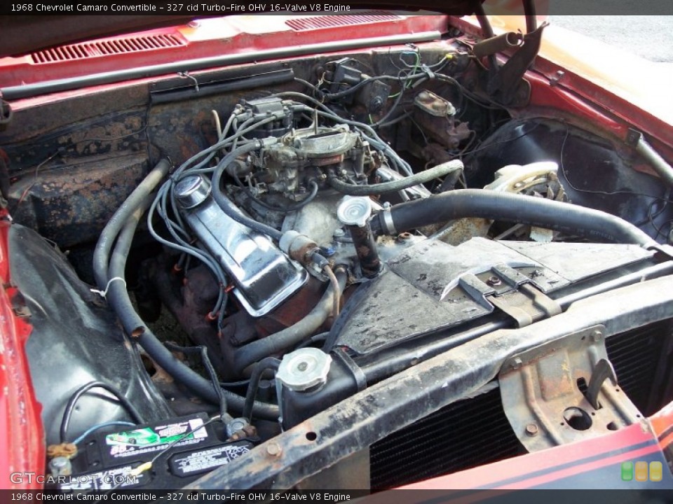 327 cid Turbo-Fire OHV 16-Valve V8 Engine for the 1968 Chevrolet Camaro #59039341