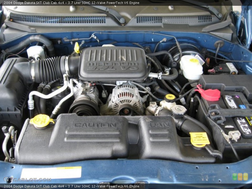 3.7 Liter SOHC 12-Valve PowerTech V6 Engine for the 2004 Dodge Dakota #59072990