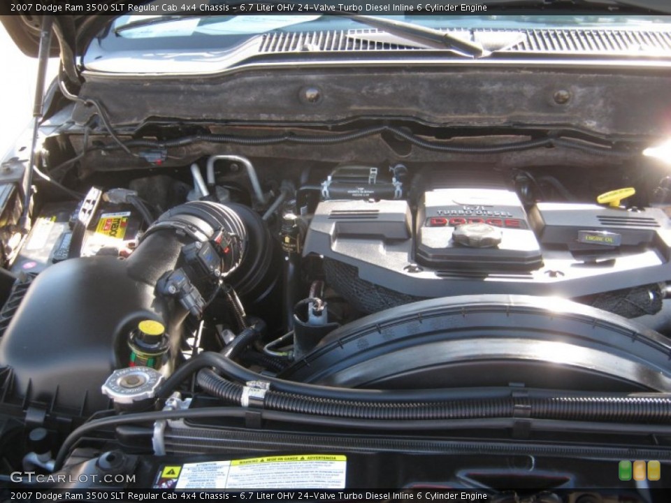 6.7 Liter OHV 24-Valve Turbo Diesel Inline 6 Cylinder Engine for the 2007 Dodge Ram 3500 #59084261