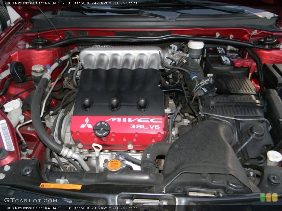 3.8 Liter SOHC 24-Valve MIVEC V6 2008 Mitsubishi Galant Engine