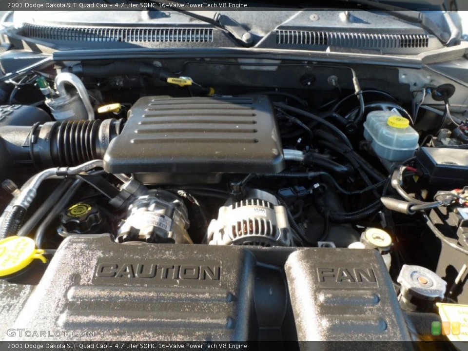 4.7 Liter SOHC 16-Valve PowerTech V8 Engine for the 2001 Dodge Dakota #59108828
