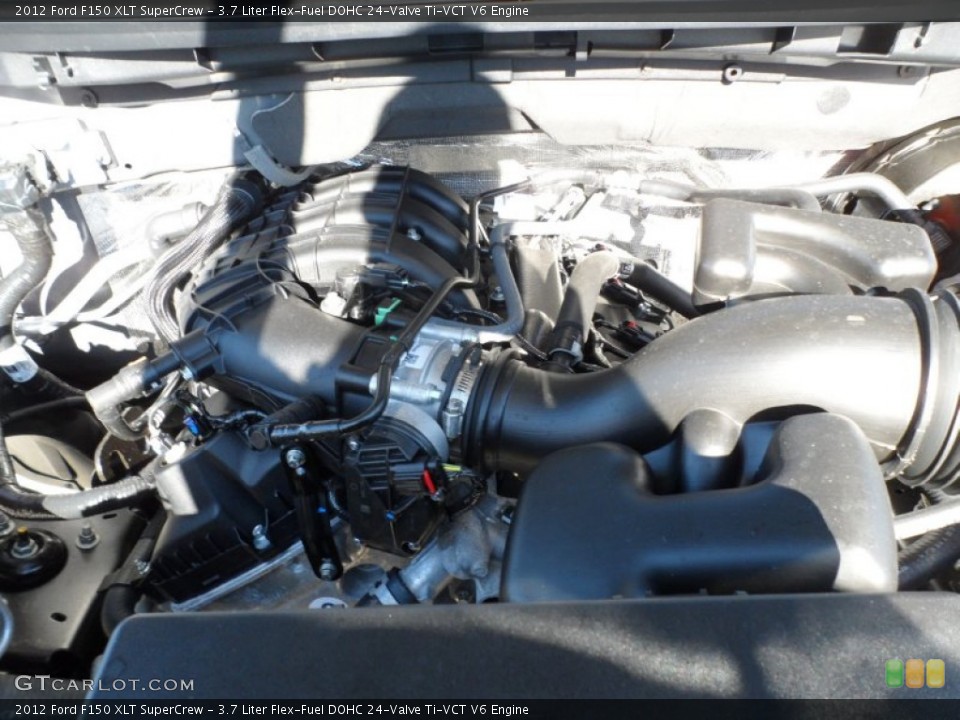 3.7 Liter Flex-Fuel DOHC 24-Valve Ti-VCT V6 Engine for the 2012 Ford F150 #59112335