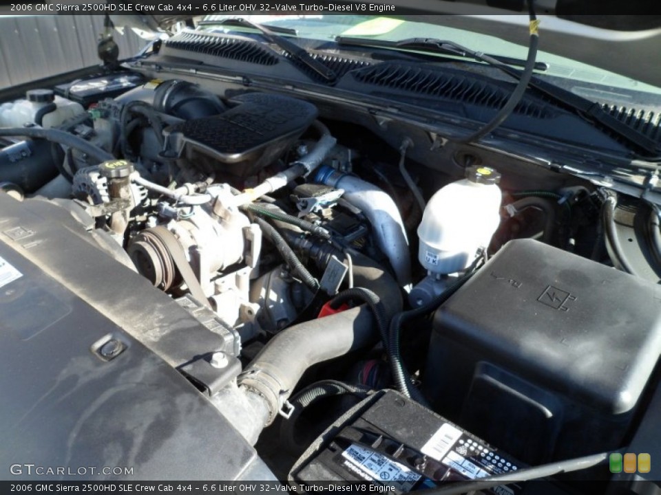 6.6 Liter OHV 32-Valve Turbo-Diesel V8 Engine for the 2006 GMC Sierra 2500HD #59118467