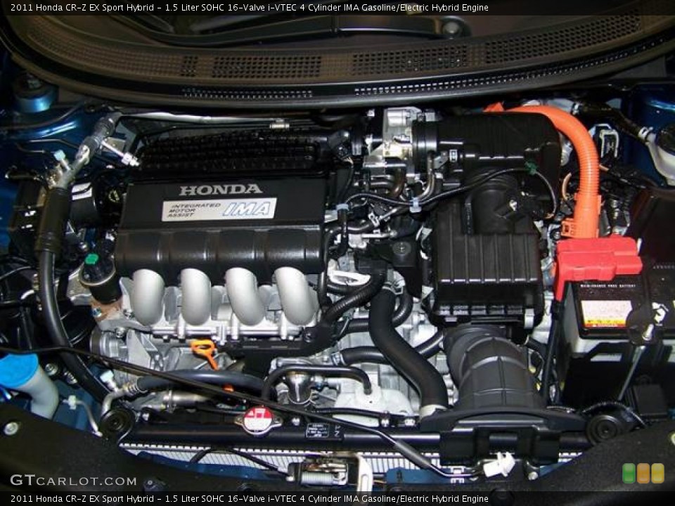 1.5 Liter SOHC 16-Valve i-VTEC 4 Cylinder IMA Gasoline/Electric Hybrid Engine for the 2011 Honda CR-Z #59122236