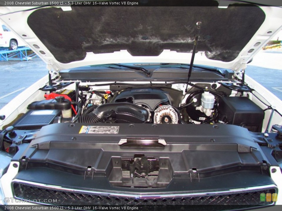 5.3 Liter OHV 16-Valve Vortec V8 2008 Chevrolet Suburban Engine