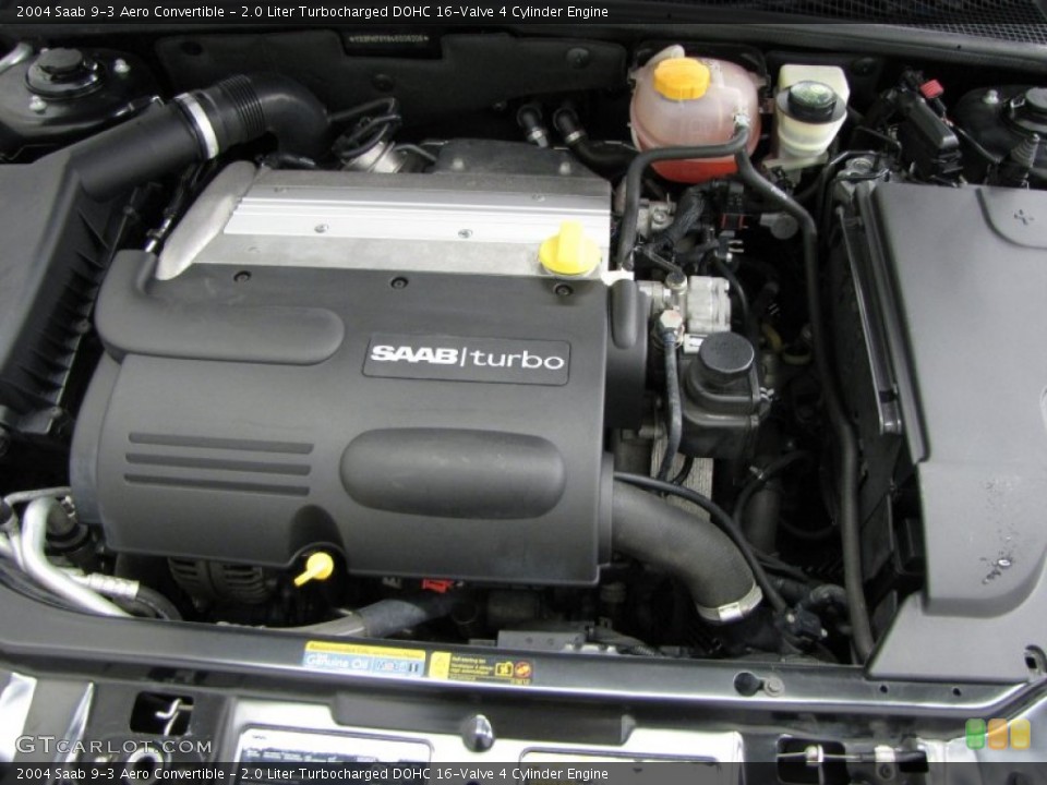 2.0 Liter Turbocharged DOHC 16-Valve 4 Cylinder 2004 Saab 9-3 Engine