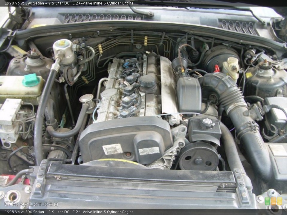 2.9 Liter DOHC 24-Valve Inline 6 Cylinder 1998 Volvo S90 Engine