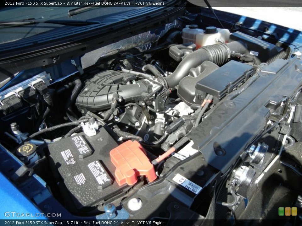 3.7 Liter Flex-Fuel DOHC 24-Valve Ti-VCT V6 2012 Ford F150 Engine