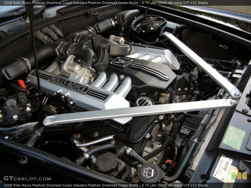 6.75 Liter DOHC 48-Valve VVT V12 Engine for the 2008 Rolls-Royce Phantom Drophead Coupe #59136560