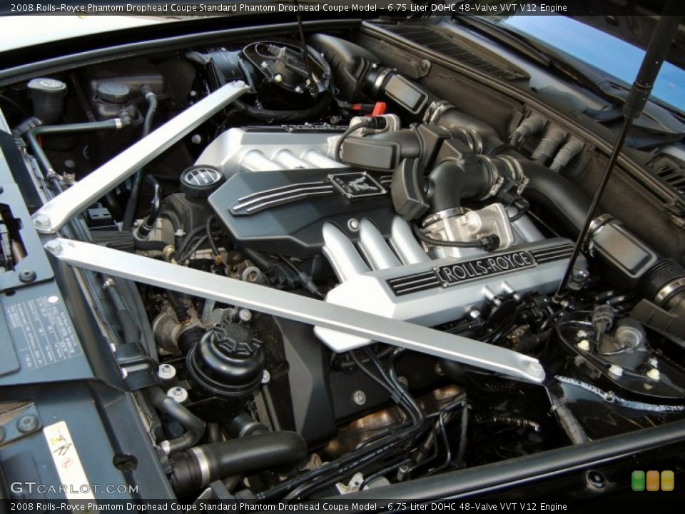 6.75 Liter DOHC 48-Valve VVT V12 Engine for the 2008 Rolls-Royce Phantom Drophead Coupe #59136570