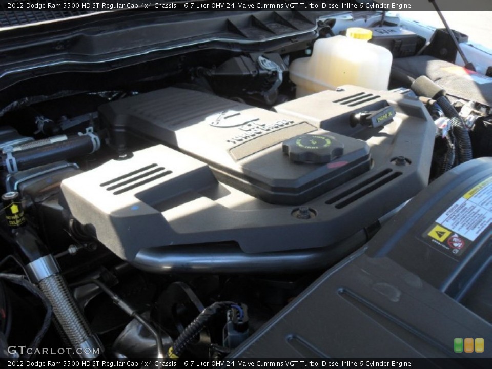 6.7 Liter OHV 24-Valve Cummins VGT Turbo-Diesel Inline 6 Cylinder Engine for the 2012 Dodge Ram 5500 HD #59150030