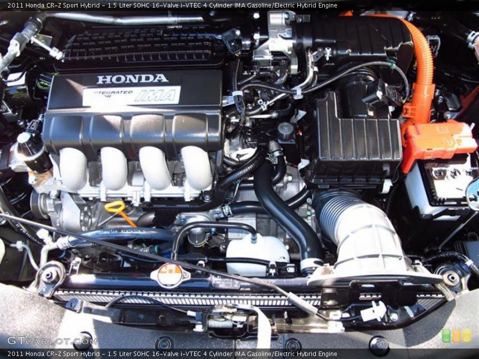 1.5 Liter SOHC 16-Valve i-VTEC 4 Cylinder IMA Gasoline/Electric Hybrid Engine for the 2011 Honda CR-Z #59150084