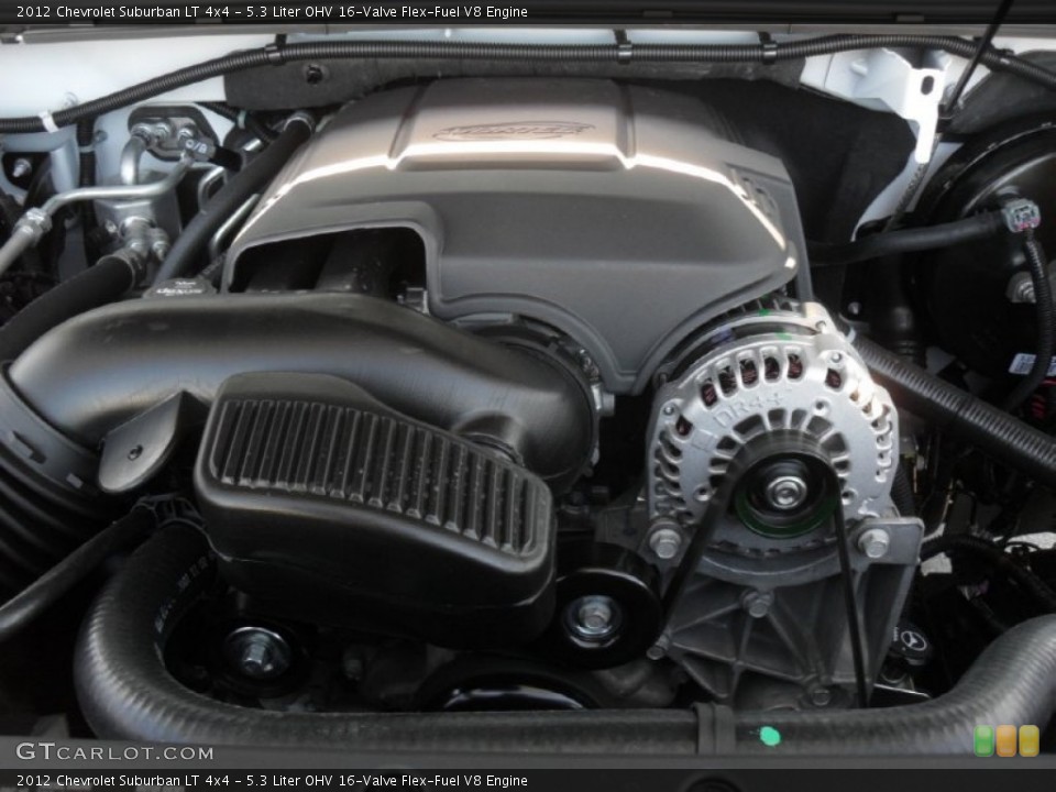5.3 Liter OHV 16-Valve Flex-Fuel V8 Engine for the 2012 Chevrolet Suburban #59153216