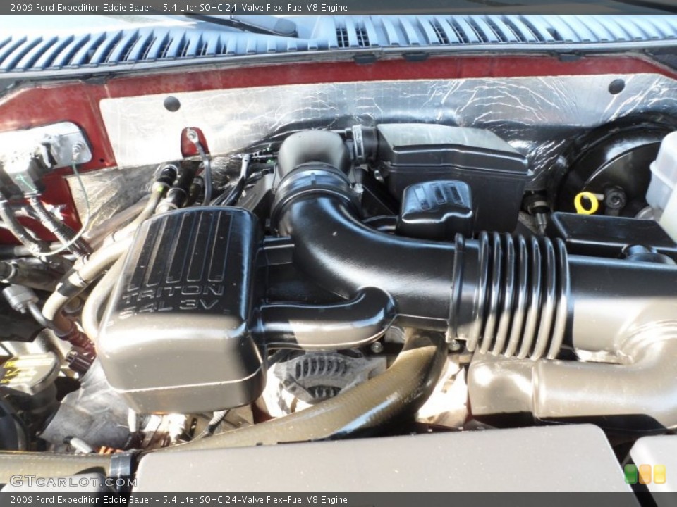 5.4 Liter SOHC 24-Valve Flex-Fuel V8 Engine for the 2009 Ford Expedition #59160776