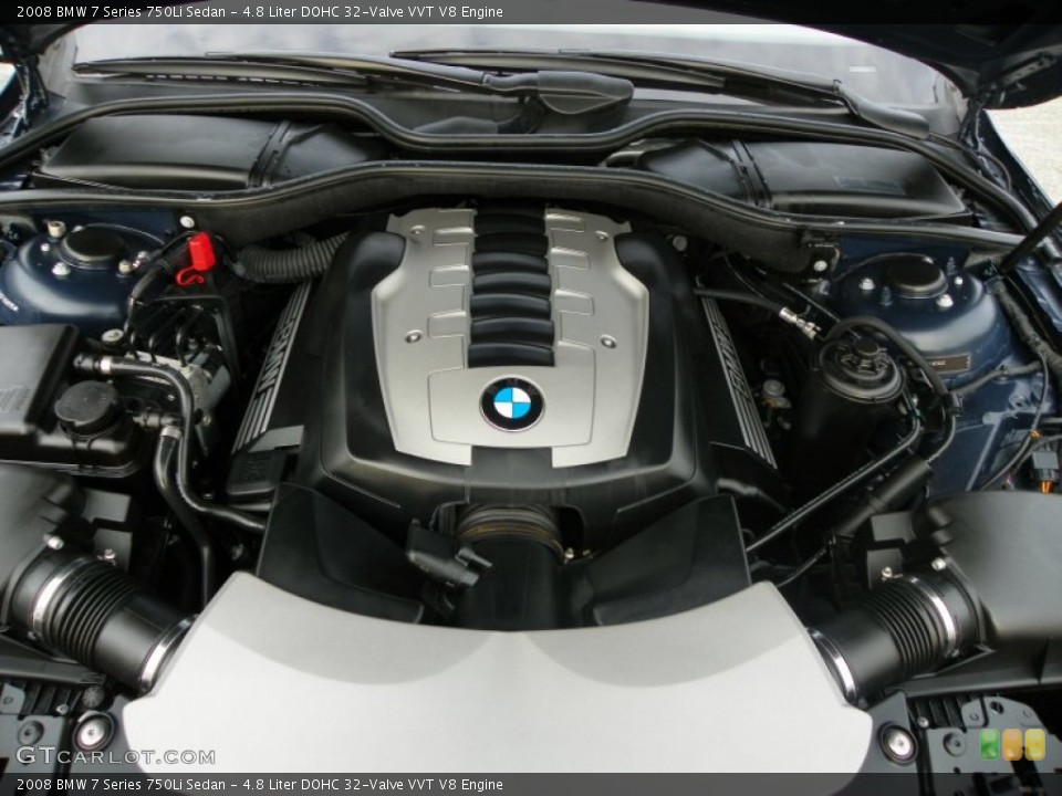 4.8 Liter DOHC 32-Valve VVT V8 Engine for the 2008 BMW 7 Series #59167901