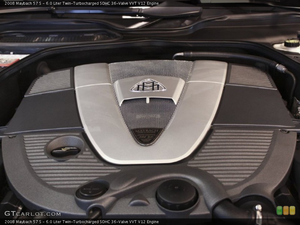 6.0 Liter Twin-Turbocharged SOHC 36-Valve VVT V12 2008 Maybach 57 Engine