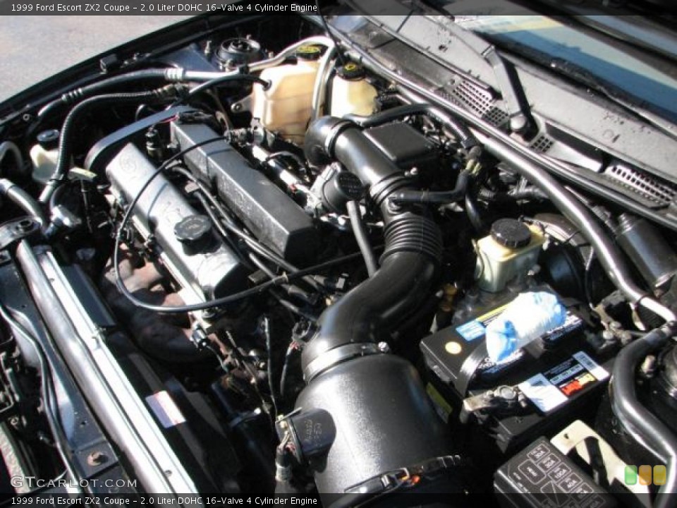 2.0 Liter DOHC 16-Valve 4 Cylinder 1999 Ford Escort Engine