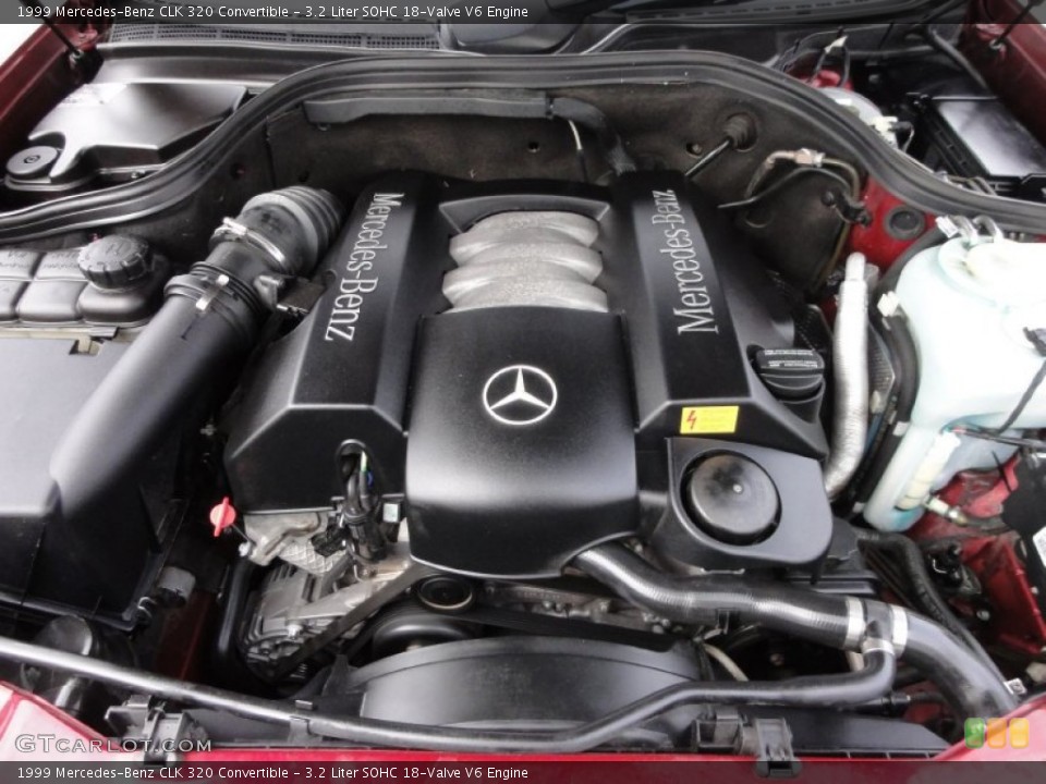 3.2 Liter SOHC 18-Valve V6 1999 Mercedes-Benz CLK Engine