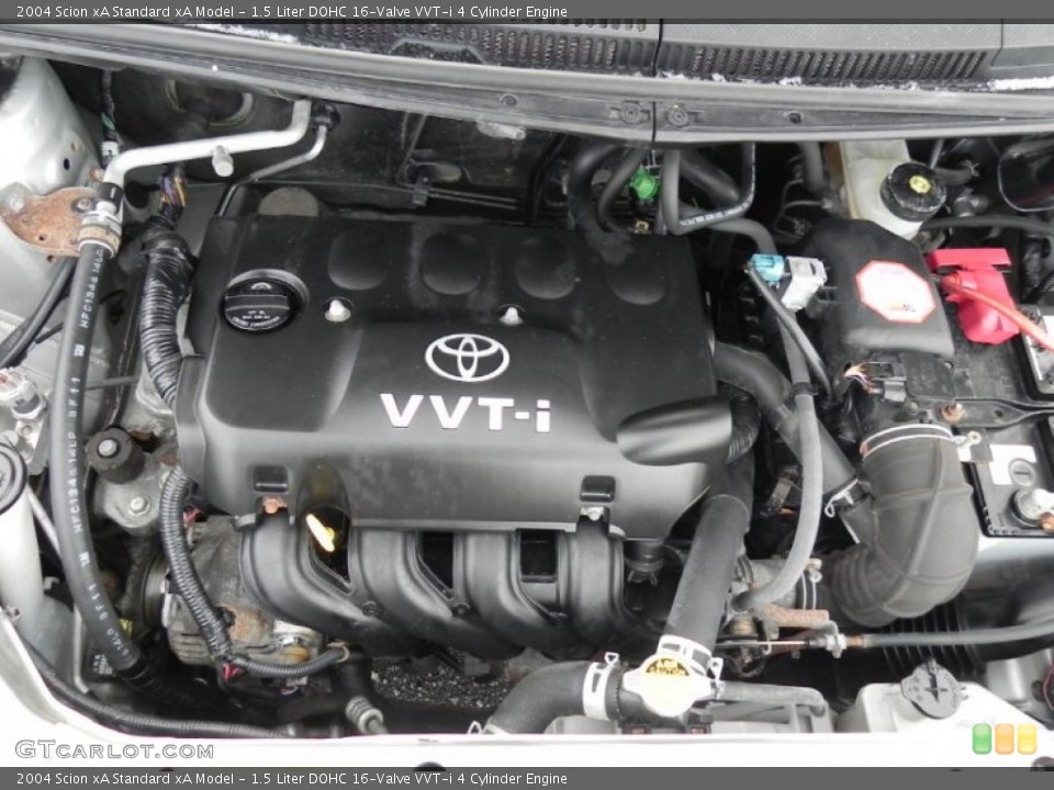 1.5 Liter DOHC 16-Valve VVT-i 4 Cylinder 2004 Scion xA Engine