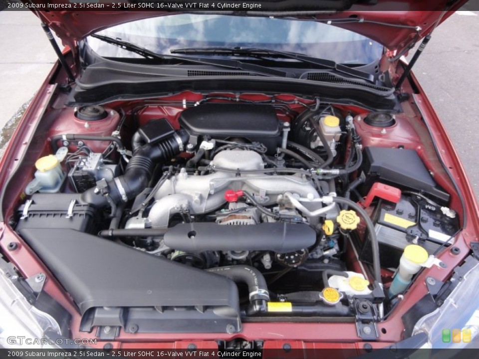 2.5 Liter SOHC 16-Valve VVT Flat 4 Cylinder Engine for the 2009 Subaru Impreza #59227836