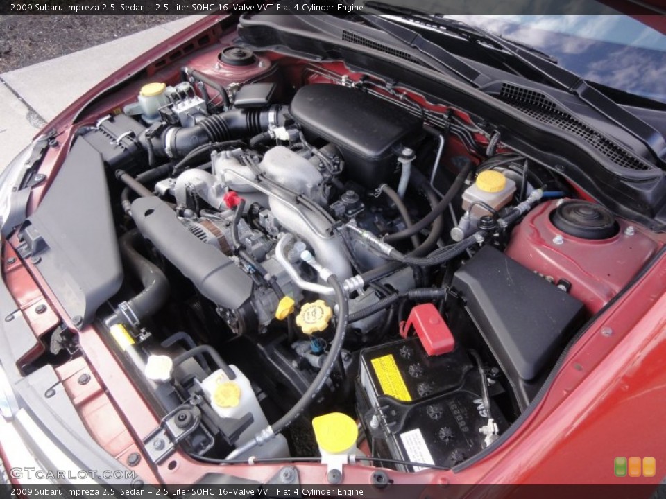 2.5 Liter SOHC 16-Valve VVT Flat 4 Cylinder Engine for the 2009 Subaru Impreza #59227845