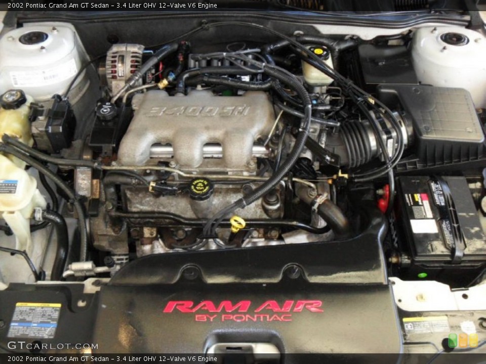 3.4 Liter OHV 12-Valve V6 Engine for the 2002 Pontiac Grand Am #59235081