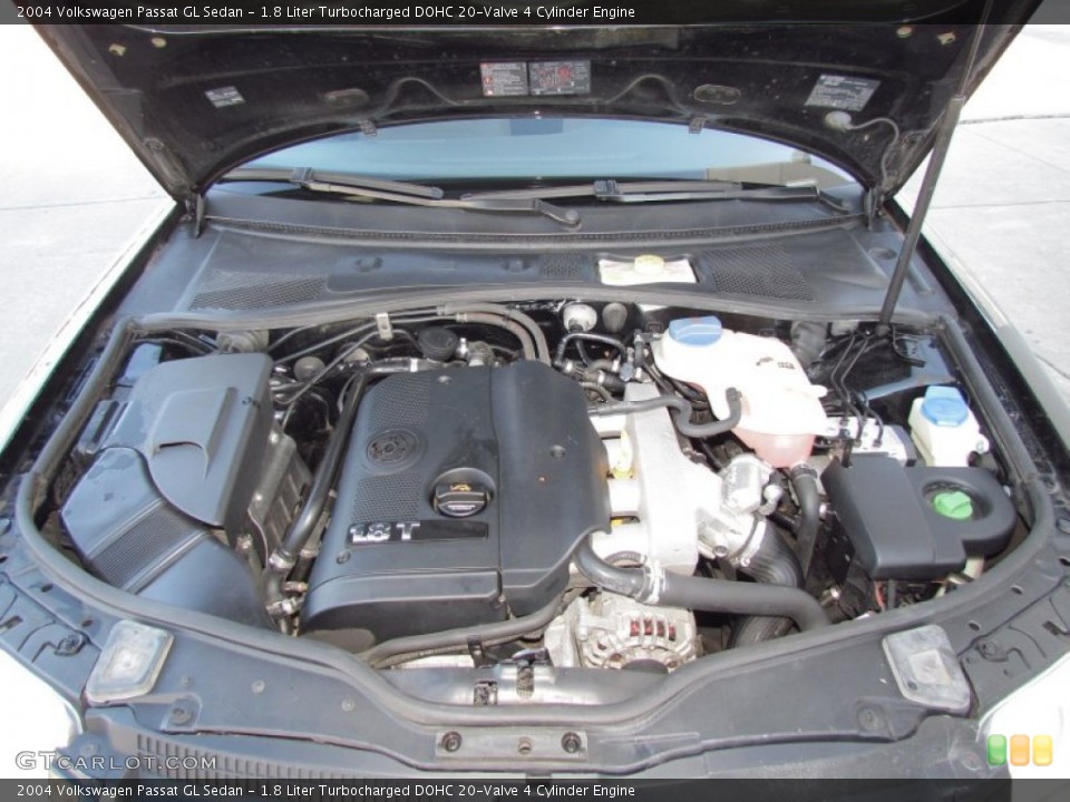 1.8 Liter Turbocharged DOHC 20-Valve 4 Cylinder 2004 Volkswagen Passat Engine